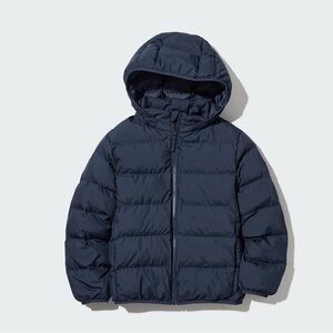 Uniqlo kid’s Navy Hooded Puffer Jacket